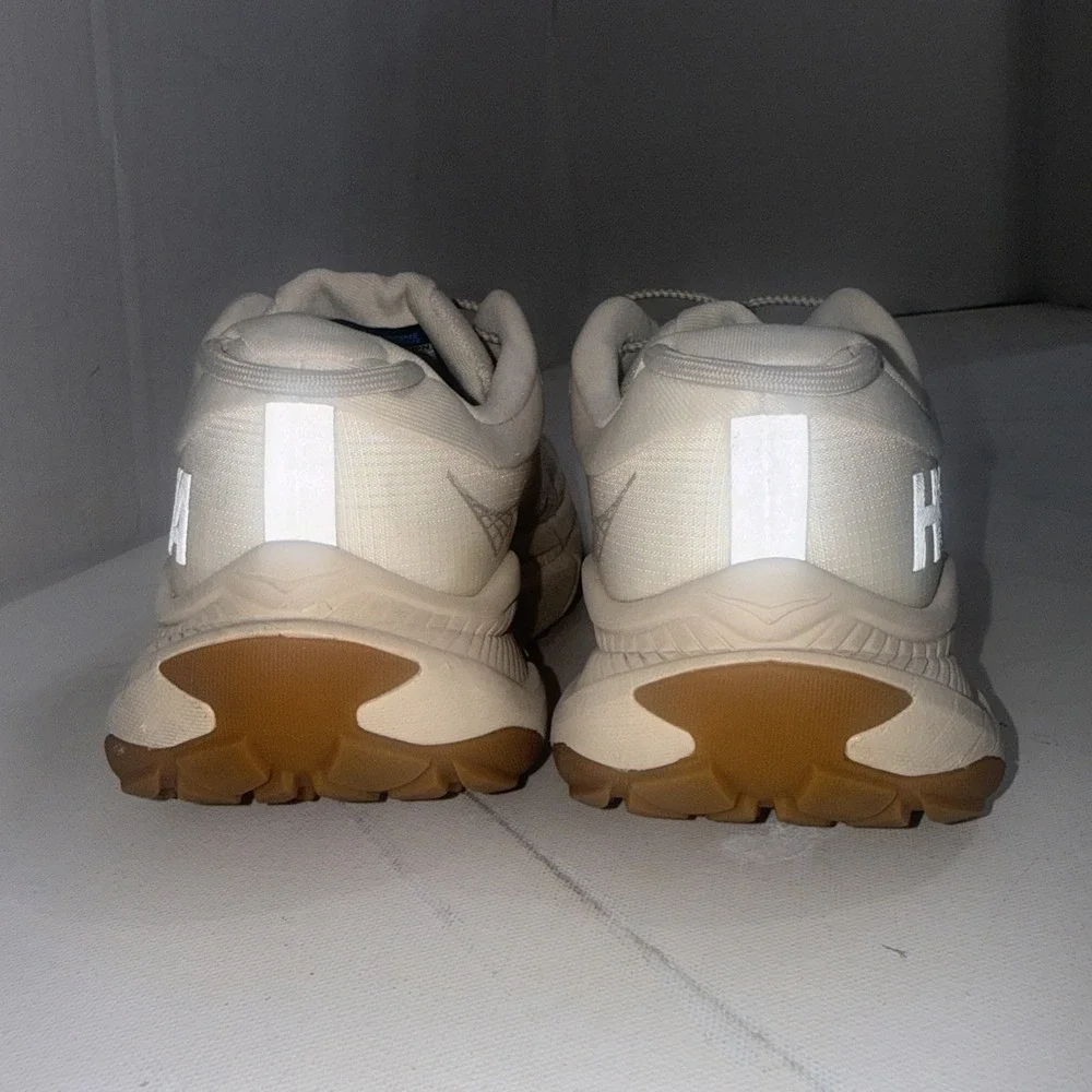 Hoka Transport Eggnog White Athletic Gym Running Walking Hiking Shoes Size 8B